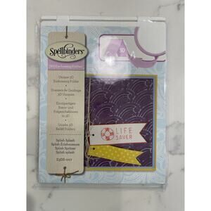 Spelllbinders Unique 3D Embossing Folder E3DS-007 Splish Splash